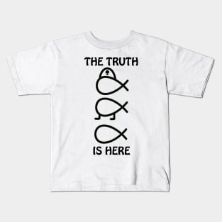 Alien Fish, The Truth is Here Kids T-Shirt